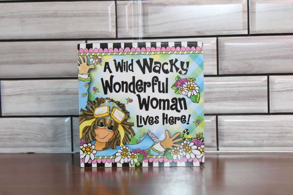 Wacky Woman Tabletop Plaque #A48